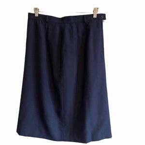 Vintage Mr.Jax wool poly navy blue dark academia gothcore lined skirt